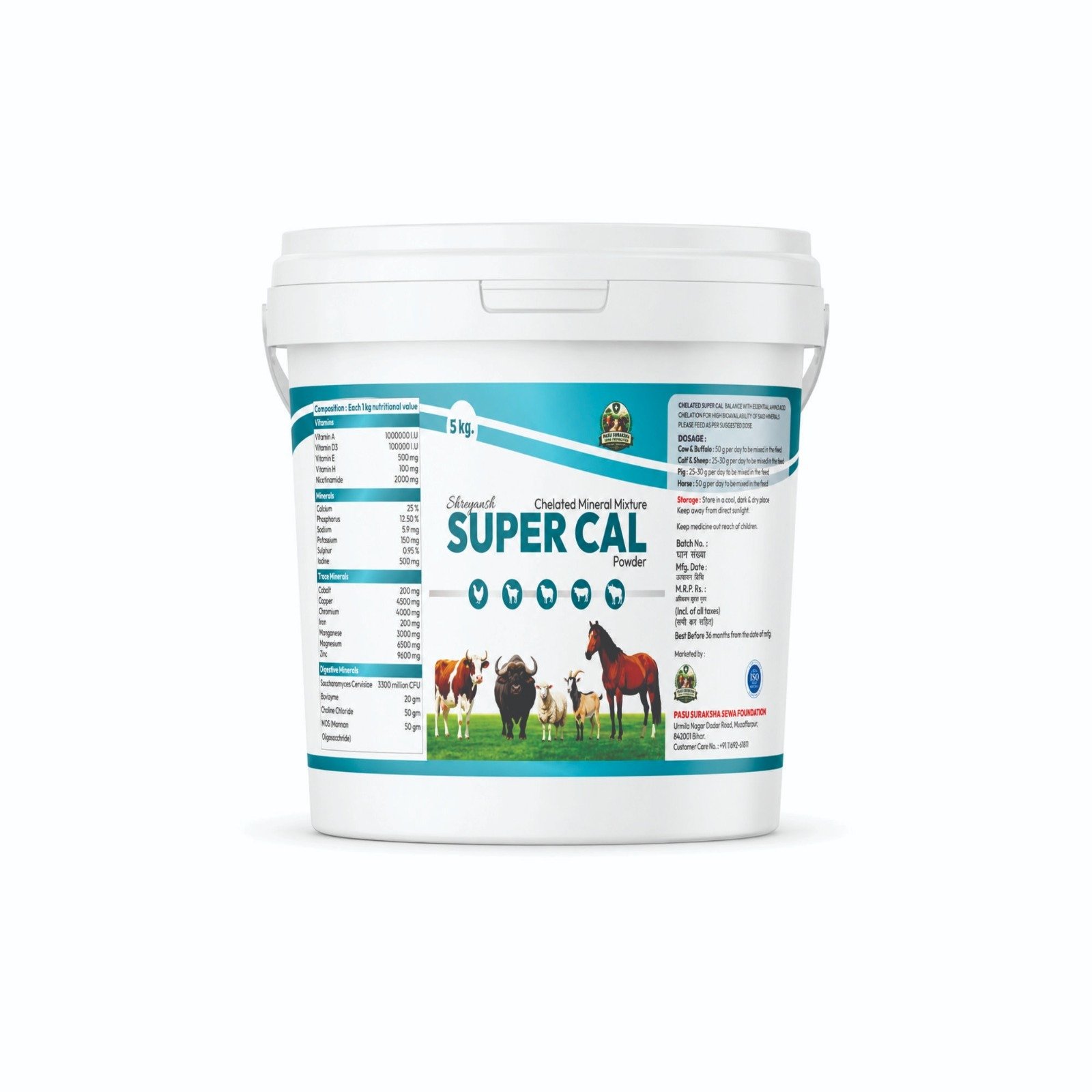 Supercal minrel mixere 5kg bucket